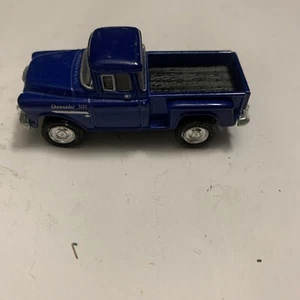 KINSMART 1955 Chevrolet Stepside Pick-up "Blue" Die Cast 1/64 - Good Condition - Picture 1 of 6