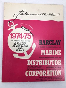 Barclay Marine Distributor Corp 1974 1975 Catalog Boat Supplies Pettit Paints - Picture 1 of 11