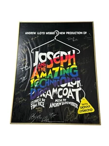 Signed Joseph and the Amazing Technicolor Dreamcoat Broadway Lobby Poster Framed - Picture 1 of 13