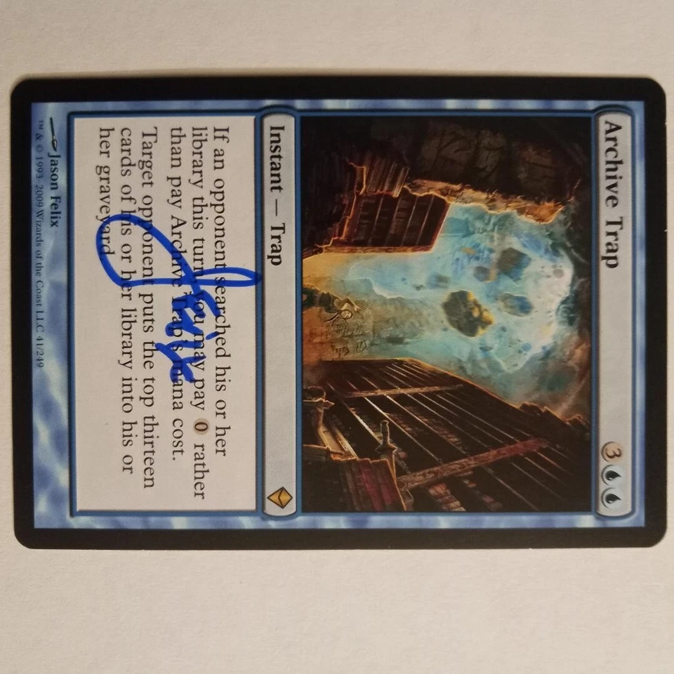 Magic The Gathering - 1x Signed Archive Trap (mtg) Zendikar - Image 1 of 1