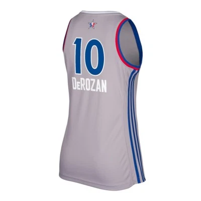 DeMar Derozan Toronto Raptors NBA Women's Grey 2017 All Star East Replica Jersey - Image 1 of 2