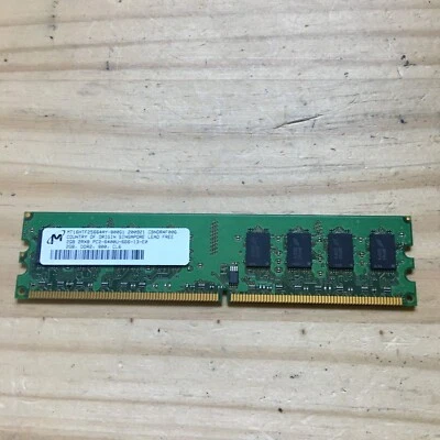 Micron 2GB 2RX8 DDR2 800 CL6 DIMM PC2-6400U-666-13-E0  Desktop Memory RAM - Image 1 of 3