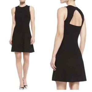 THEORY schwarzes Maysen Prosecco ausgeschnittener Rücken Strickkleid Damengröße Small/Medium - Bild 1 von 8