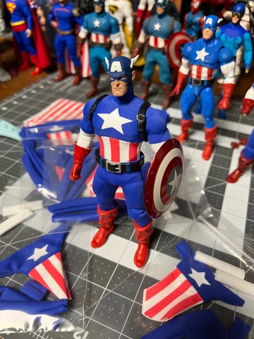 Mezco one 12 custom Captain America suit only Cover