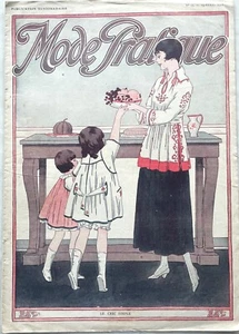 MODE PRATIQUE n° 15 du 14 Avril 1917 ancienne revue couture pour femme - Picture 1 of 3