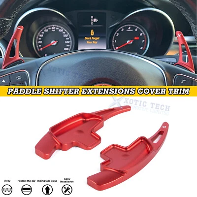 Extensión de palanca de cambios de aluminio rojo para Mercedes Benz Clase C E S GLA GLC GLS Foto 1 de 4