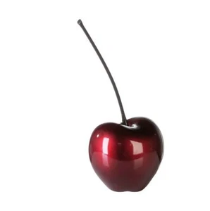 46489 Deko-Kirsche Celebration aus Keramik Weinrot Metallic Höhe 42 cm 15866 - Bild 1 von 1