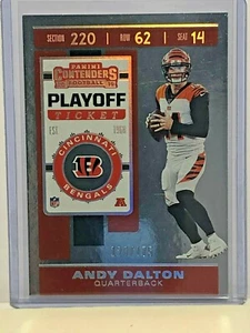2019 Panini Contenders Playoff Ticket #24 Andy Dalton /175 - Bild 1 von 1