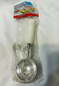 Vintage Aluminum Ice Cream Scoop Plastic Handle Cookie Dough Mashed Potato Scoop - Picture 1 of 9