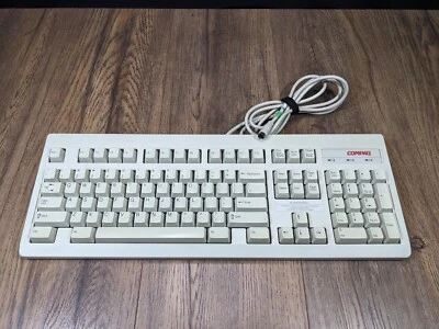 Vintage ~ Compaq RT101 PS/2 Wired Desktop Computer Keyboard ~ Unit 120375-001 B - Image 1 of 4