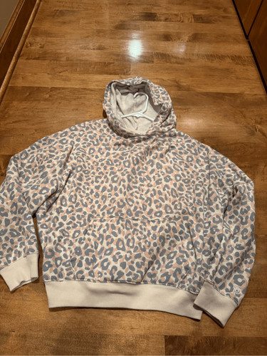 UNDERCOVER Felpa con cappuccio donna Victoria’s Secret rosa stampa leopardo taglia small vestibilità ampia