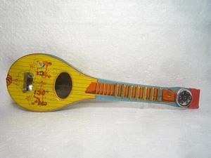 GRAN MANDOLINA DE JUGUETE DE HOJALATA VINTAGE ALEMANIA OCCIDENTAL AÑOS 50/60 - Imagen 1 de 11