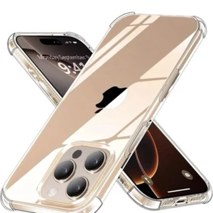 FUNDA TRASERA TRANSPARENTE Para iPhone 11 12 13 14 15 16 Pro Max Mini Plus X PACK 2 - Imagen 1 de 8