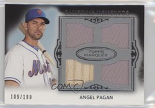 2011 Topps Marquee Gametime Mementos Quad Relics /199 Angel Pagan #GMQR-25