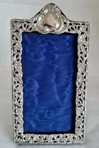 Antique photograph frame .Sterling silver mount. Birmingham 1904 By H V Pithey - Bild 1 von 12