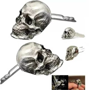 Demon Skull Key Metal Skull Head Key Cover Modified Key Cover for Motorcycle UK - Picture 1 of 8