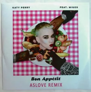 "KATY PERRY - FRANCE PROMO TEST PRESSING SINGLE CD ""BON APPETIT - ASLOVE REMIX" - Picture 1 of 3