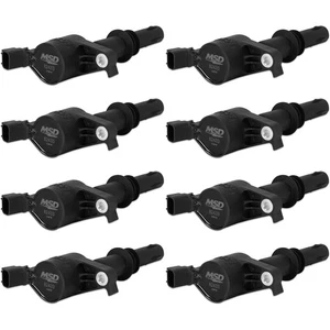824383 MSD Ignition Coil - Blaster - Ford 3-Valve V8 - Black - 8-Pack - Picture 1 of 5