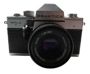 Praktica MTL 3 Pentacon Auto 1.8/50 Vintage Camera - Picture 1 of 4