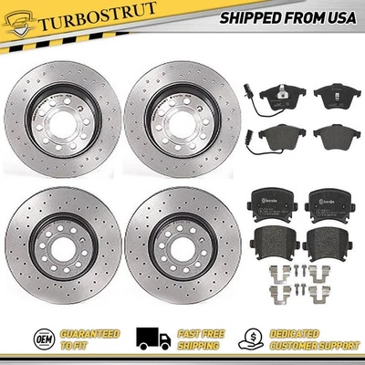 Kit pastillas rotores freno trasero delantero Brembo para Volkswagen CC Volkswagen 2010-2010 Foto 1 de 4