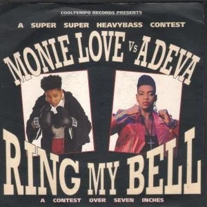 Monie Love Vs Adeva Ring My Bell 7" vinyl UK Chrysalis 1990 B/w upper cut mix - Image 1 of 1