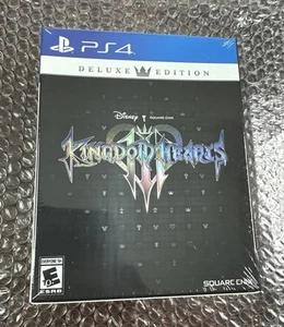 Kingdom Hearts 3 III Deluxe Edition (Sony PlayStation 4, 2019) Sealed W/ Pin New - Picture 1 of 10