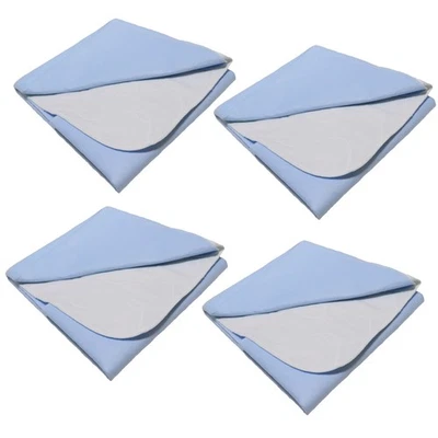 4 Stk Inkontinenzunterlage waschbar Matratzenauflage 75x90 cm Weiß wasserdicht - Bild 1 von 4