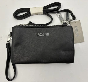 Borsa a tracolla Kenneth Cole Reaction nera - nuova con etichetta prezzo consigliato $45 - Foto 1 di 4