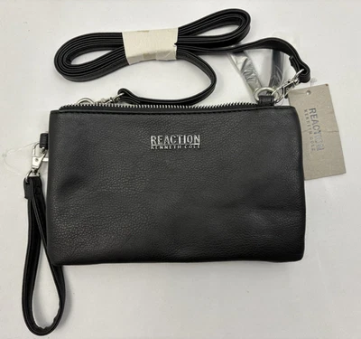 Cartera Bandolera Kenneth Cole Reaction Negra - Nueva con Etiquetas Precio de venta sugerido por el fabricante 45 USD Foto 1 de 4