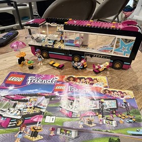 LEGO Friends 41106 Pop Star Tour Bus 682 pcs Set + Instructions missing DJ Booth