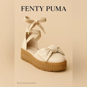 Puma x Fenty Bow Creeper Sandal x Rihanna Fenty Natural size 8M - Picture 1 of 10