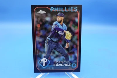 2024 Topps Chrome Update Cristopher Sanchez USC101 Black /10 - Image 1 of 2