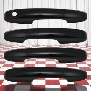 Set of 4 Gloss Black Door Handle Covers for 2020-2025 Ford Escape - Picture 1 of 4