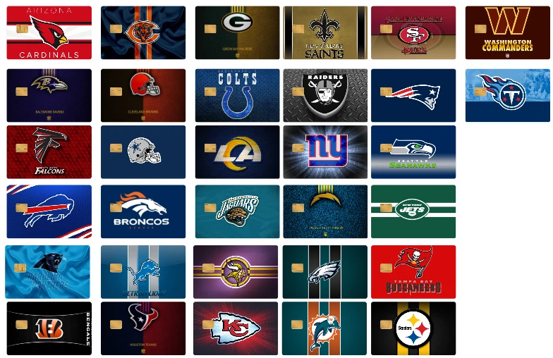 NFL Credit Debit Card Skin 2-pack - Image 1 of 1