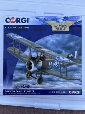 CORGI: SOPWITH CAMEL F.1 B6313-CAPTAN M.B. FREW,  "AA38107" 1:48 - Image 1 of 4