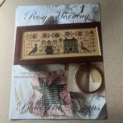 OOP  Blackbird Designs Rosy Morning Loose Feathers #9 Chart - Image 1 of 4