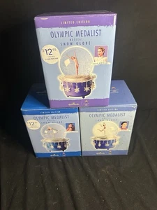 3er Set Hallmark Olympiasieger Schneekugeln - Bild 1 von 1
