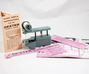 Dexter Hemmer & Stitcher Vintage 1950's Handheld Sewing Gadget + Instructions - Picture 1 of 8