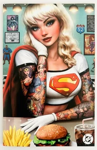 Superman #19 Supergirl Exclusive Diner Tattoo Virgin Variant (LTD 1500) Szerdy - Picture 1 of 7