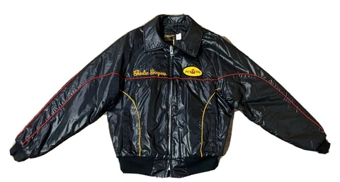 VTG Rare Charlie Siegars Pennzoil 1980 Pro Fuel Contestant Racing Champs Jacket Cover