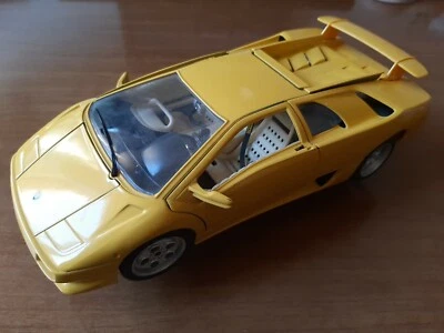 LAMBORGHINI DIABLO 1:18 BURAGO made in italy vintage toy con piedistallo - Immagine 1 di 4