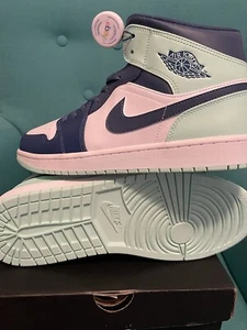 Größe 12 - Jordan 1 Mid Blue Neuwertig 2022 - Bild 1 von 2