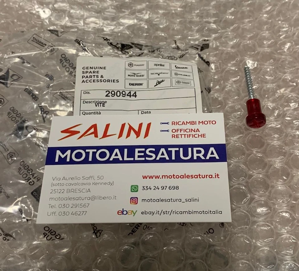 VITE ROSSA PER FANALINO STP FANALE POSTERIORE PIAGGIO APE 50 MIX FL3 EURO 290944