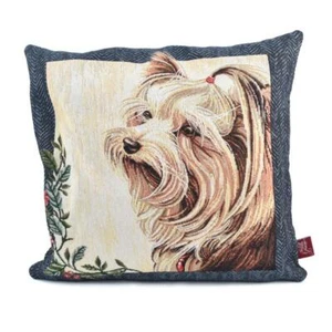 Gobelin Pillow Cover Yorkshire Terrier 45×45 cm - Picture 1 of 3
