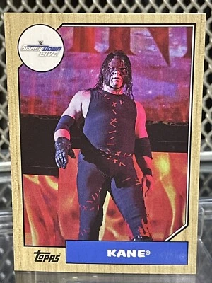 Tarjeta de lucha libre 2017 WWE Topps Heritage Kane #55 WWF Big Red Monster Destruction Foto 1 de 4