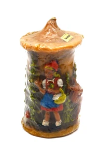 Vela vintage Johann Gunter Caperucita Roja antigua alemana hecha a mano - Imagen 1 de 5