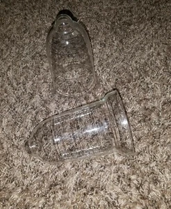 Set of 2 Clear Glass Votive Holders without Grommets-EUC - Picture 1 of 4