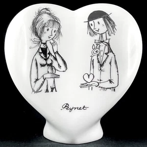 SCULPTURE "Coeur" LES AMOUREUX DE PEYNET Porcelaine STANISLAS NANCY, limoges... - Picture 1 of 10