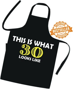 30. GEBURTSTAGSGESCHENK Bedruckte Kochschürze (Das ist was!!!) Wappenrock / Hotel / BBQ - Bild 1 von 12