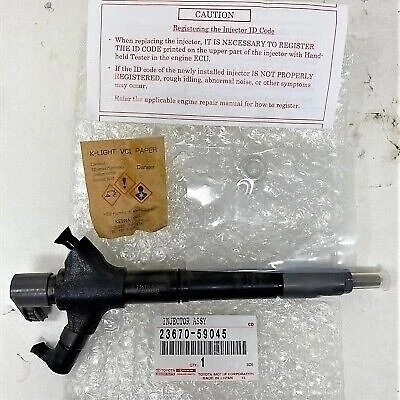Inyector de boquilla de combustible genuino OEM 23670-59045 para Toyota Land Cruiser 2007-2018 Foto 1 de 1
